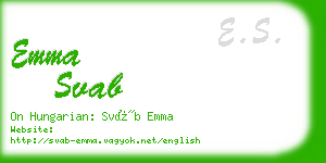 emma svab business card